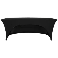 New RETIF Housse Stretch Table Noir Lasthanne
