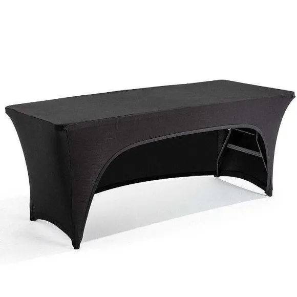 New RETIF Housse Stretch Table Noir Lasthanne