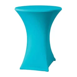 Cheap RETIF Housse Table Haute ''Samba'' Avec Habillage Plateau Pour 700 Mm Turquoise