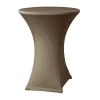Cheap RETIF Housse Table Haute ''Samba'' Avec Habillage Plateau Pour 800 - 850 Mm Taupe