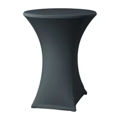 Outlet RETIF Housse Table Haute ''Samba'' Avec Habillage Plateau Pour 700 Mm Anthracite