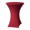 Discount RETIF Housse Table Haute ''Samba'' Avec Habillage Plateau H700 Mm Rouge Bordeaux