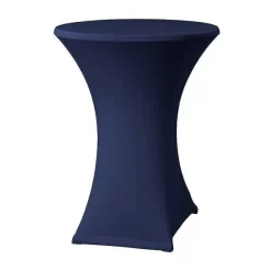 Best Sale RETIF Housse Table Haute ''Samba'' Avec Habillage Plateau Pour 700 Mm Bleu Marine
