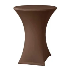 New RETIF Housse Table Haute ''Samba'' Avec Habillage Plateau Pour 700 Mm Marron