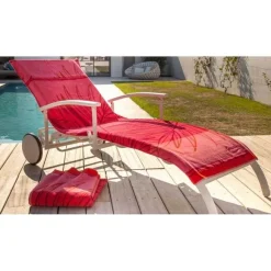 Sale RETIF Housse Universelle Bain De Soleil En Coton Madrague Corail