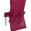 New RETIF Housses De Chaise X10 Bordeaux Avec Noeud Tissu Non Tiss 50Cm X95Cm