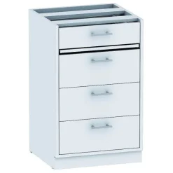 Best Sale RETIF Kit 4 Tiroirs Pour Caisson Administratif De Base - Blanc