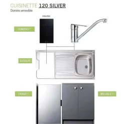 Sale RETIF Kitchenette Compl Te Avec Plaque De Cuisson Induction