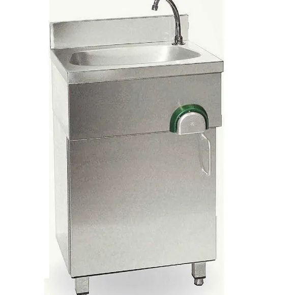 New RETIF Lave-Mains Poser Avec Col De Cygne Bouton Poussoir Et Porte Battante