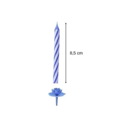 Shop RETIF Lot De 20 Bougies D'Anniversaire Avec 12 Bob Ches Rose Ou Bleu Fackelmann