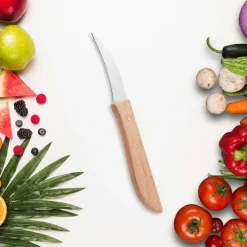 Best RETIF Lot De 2 Couteaux De Cuisine Plucheur Manche En Bois Nirosta