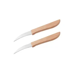 Best RETIF Lot De 2 Couteaux De Cuisine Plucheur Manche En Bois Nirosta