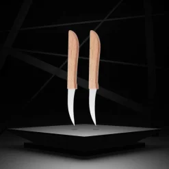 Best RETIF Lot De 2 Couteaux De Cuisine Plucheur Manche En Bois Nirosta