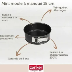 Hot RETIF Lot De 2 Moules Manqu Charni Re 18,5Cm Zenker Sp Cial Mini