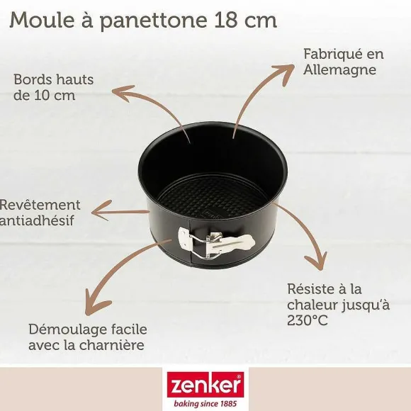 Clearance RETIF Lot De 2 Moules Panettone Charni Re 18Cm Zenker Sp Cial Countries