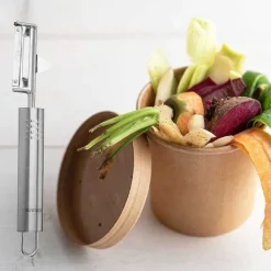Discount RETIF Lot De 2 Plucheur L Gumes Inox Fackelmann Ovale
