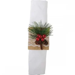 Hot RETIF Lot De 4 Ronds De Serviettes Houx