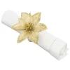 Sale RETIF Lot De 2 Ronds De Serviette Fleur De Poinsettia Dor E