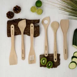 Online RETIF Lot De 3 Ustensiles De Cuisine En Bois Dont 2 Spatules Et Une Cuill Re