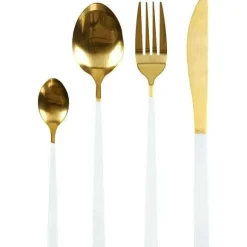 Fashion RETIF M Nag Re 16 Pi Ces En Inox Dor Et Blanc