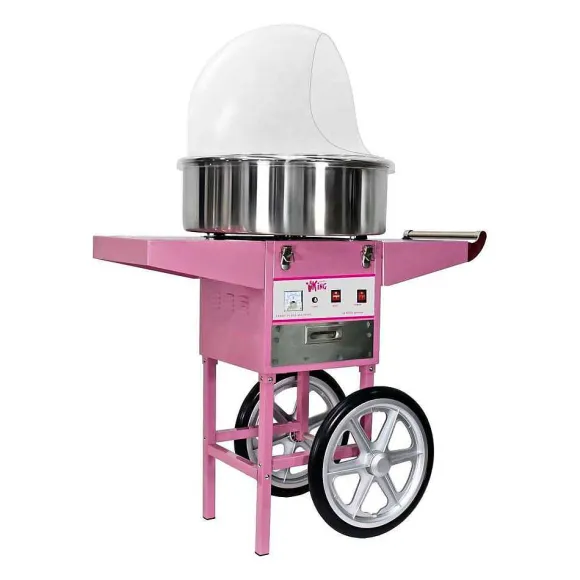 New RETIF Machine Barbe Papa Professionnelle 52Cm Avec Chariot Et Coupole