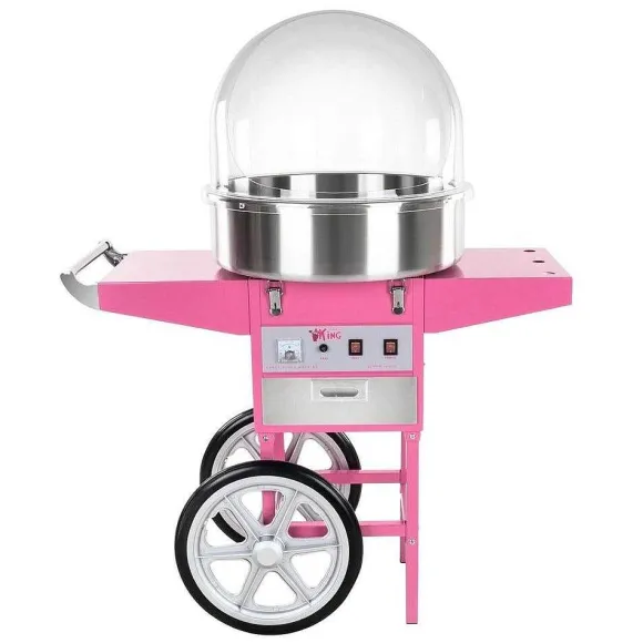 New RETIF Machine Barbe Papa Professionnelle 52Cm Avec Chariot Et Coupole