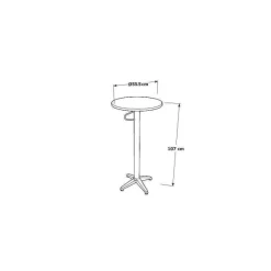 Best Sale RETIF Mange Debout Alicante Aluminium Plateau Rond Vert Jonc