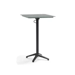 Fashion RETIF Mange-Debout D'Ext Rieur Spring En Aluminium Thermolaqu Gris Pierre