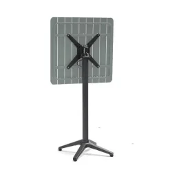 Fashion RETIF Mange-Debout D'Ext Rieur Spring En Aluminium Thermolaqu Gris Pierre
