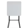 Fashion RETIF Mange-Debout Hdpe Carr Blanc Rekkem 70X70X110 Cm