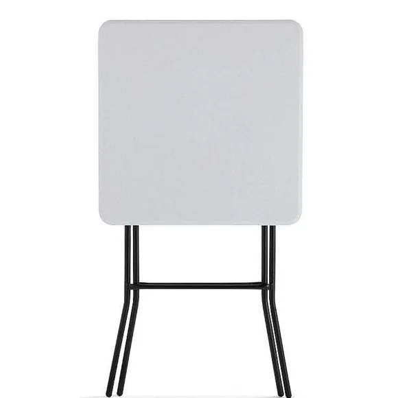 Fashion RETIF Mange-Debout Hdpe Carr Blanc Rekkem 70X70X110 Cm
