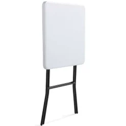 Fashion RETIF Mange-Debout Hdpe Carr Blanc Rekkem 70X70X110 Cm