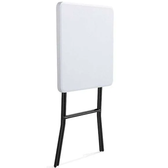 Fashion RETIF Mange-Debout Hdpe Carr Blanc Rekkem 70X70X110 Cm