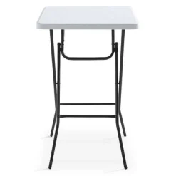 Fashion RETIF Mange-Debout Hdpe Carr Blanc Rekkem 70X70X110 Cm