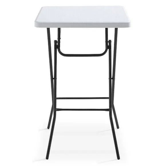 Fashion RETIF Mange-Debout Hdpe Carr Blanc Rekkem 70X70X110 Cm