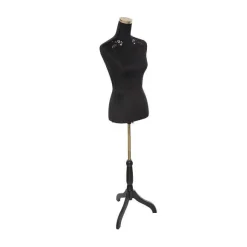 Shop RETIF Mannequin D Coratif Sur Pied Buste Velours Noir Brod De Motifs H160Cm