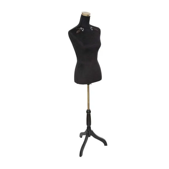 Shop RETIF Mannequin D Coratif Sur Pied Buste Velours Noir Brod De Motifs H160Cm