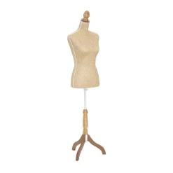 Discount RETIF Mannequin D Coratif Sur Pied Buste Tress Dor Et Naturel H160Cm