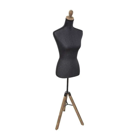 Shop RETIF Mannequin D Coratif Sur Tr Pied Buste Bleu Fonc En M Tal Et Bois H160Cm
