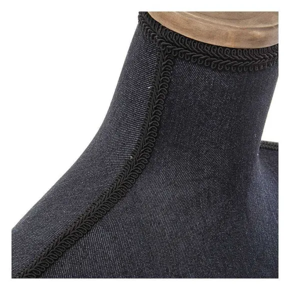 Shop RETIF Mannequin D Coratif Sur Tr Pied Buste Bleu Fonc En M Tal Et Bois H160Cm