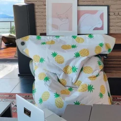 Fashion RETIF Maxi Coussin Imprim Int Rieur Ext Rieur 110X130Cm Ananas