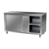 Shop RETIF Meuble Bas Avec Roues Et Portes 60X120X85Cm Inox