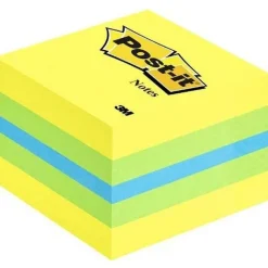 Cheap RETIF Mini Bloc Cube 400 Feuilles Repositionnables 5,1X5,1Cm Citron + Bleu Et Vert