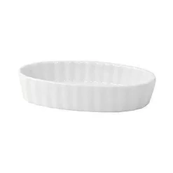 Best Sale RETIF Mini Moule Ovale En Porcelaine Blanche 10 X 5,8 Cm - Par 4