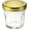 Outlet RETIF Mini Pot À Confiture En Verre Couvercle Or