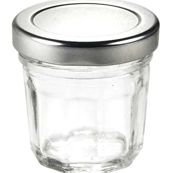 Discount RETIF Mini Pot À Confiture En Verre Couvercle Argent
