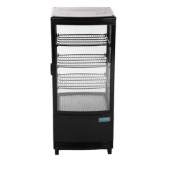Store RETIF Mini Vitrine R Frig R E 4 Faces Vitr Es Poser Noire 86 L