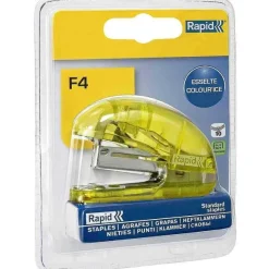 Store RETIF Mini-Agrafeuse Colour'Ice F4 Pour 24/6 - 26/6 Bleu Translucide