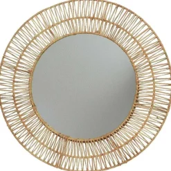 Hot RETIF Miroir En Rotin 58Cm