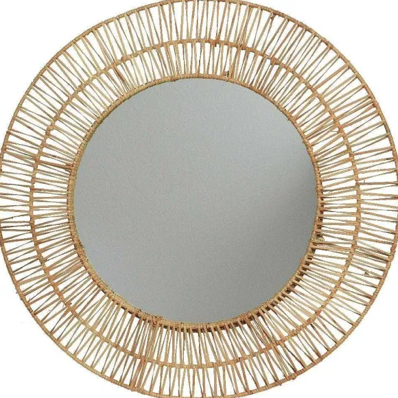 Hot RETIF Miroir En Rotin 58Cm